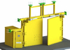 Hydraulic PLC Control Air Lock System/Ventilation Door with New Design for Deeping Mine